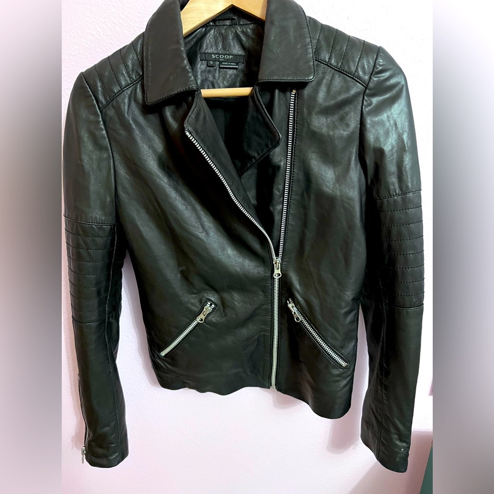 🔥🔥 Black Leather Motorcycle Jacket🔥🔥